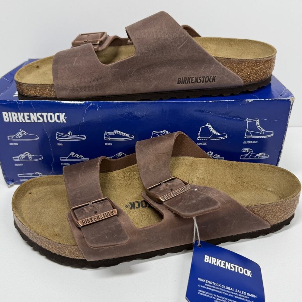 NIB • Birkenstock Arizona Oiled Leather Size: 41 L10/M8- Normal Width
